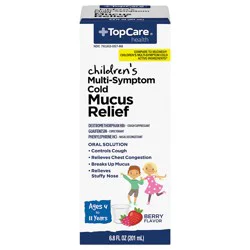 TopCare Health Children's Multi-Symptom Cold Berry Flavor Mucus Relief 6.8 fl oz