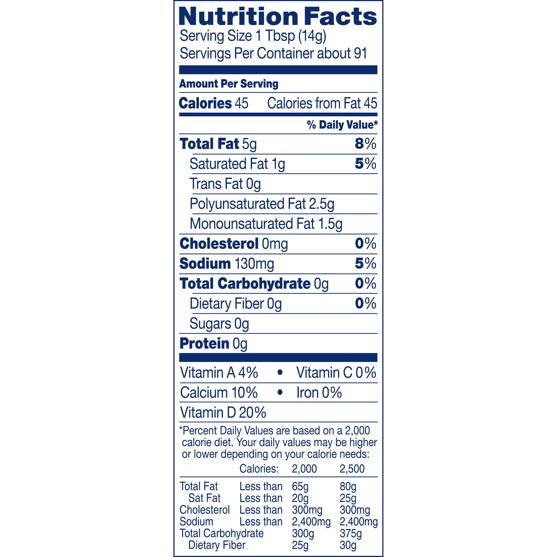 slide 4 of 5, Bluebonnet Nutrition Blue Bonnet Calcium Plus Vitamin D Vegetable Oil Spread 45 oz, 45 oz