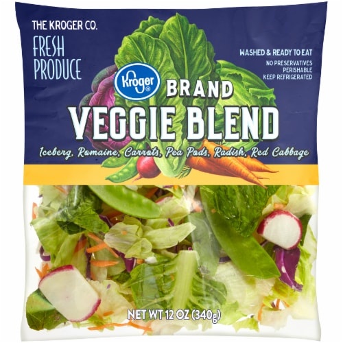 slide 1 of 1, Kroger Veggie Blend Salad, 12 oz