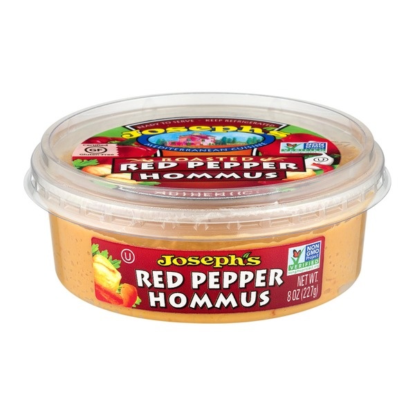 slide 1 of 1, Joseph's Hommus Roasted Red Pepper, 8 oz