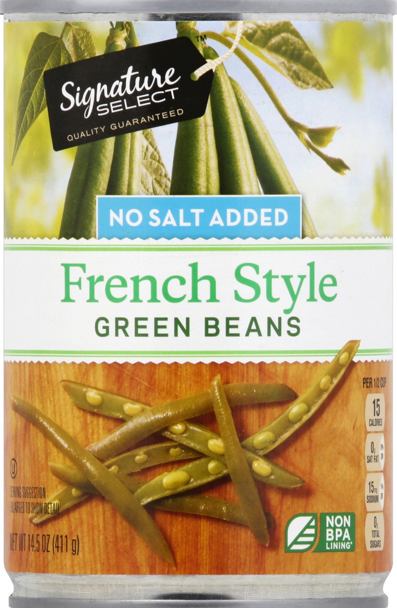 slide 2 of 2, Signature Select Green Beans 14.5 oz, 14.5 oz