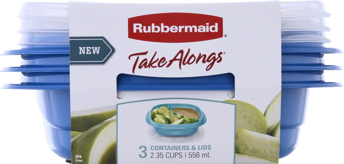 slide 6 of 9, Rubbermaid Take Alongs 2.35 Cups Containers & Lids 3 ea, 3 ct