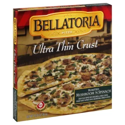 Bellatoria Ultra Thin Mushroom Spinach Pizza