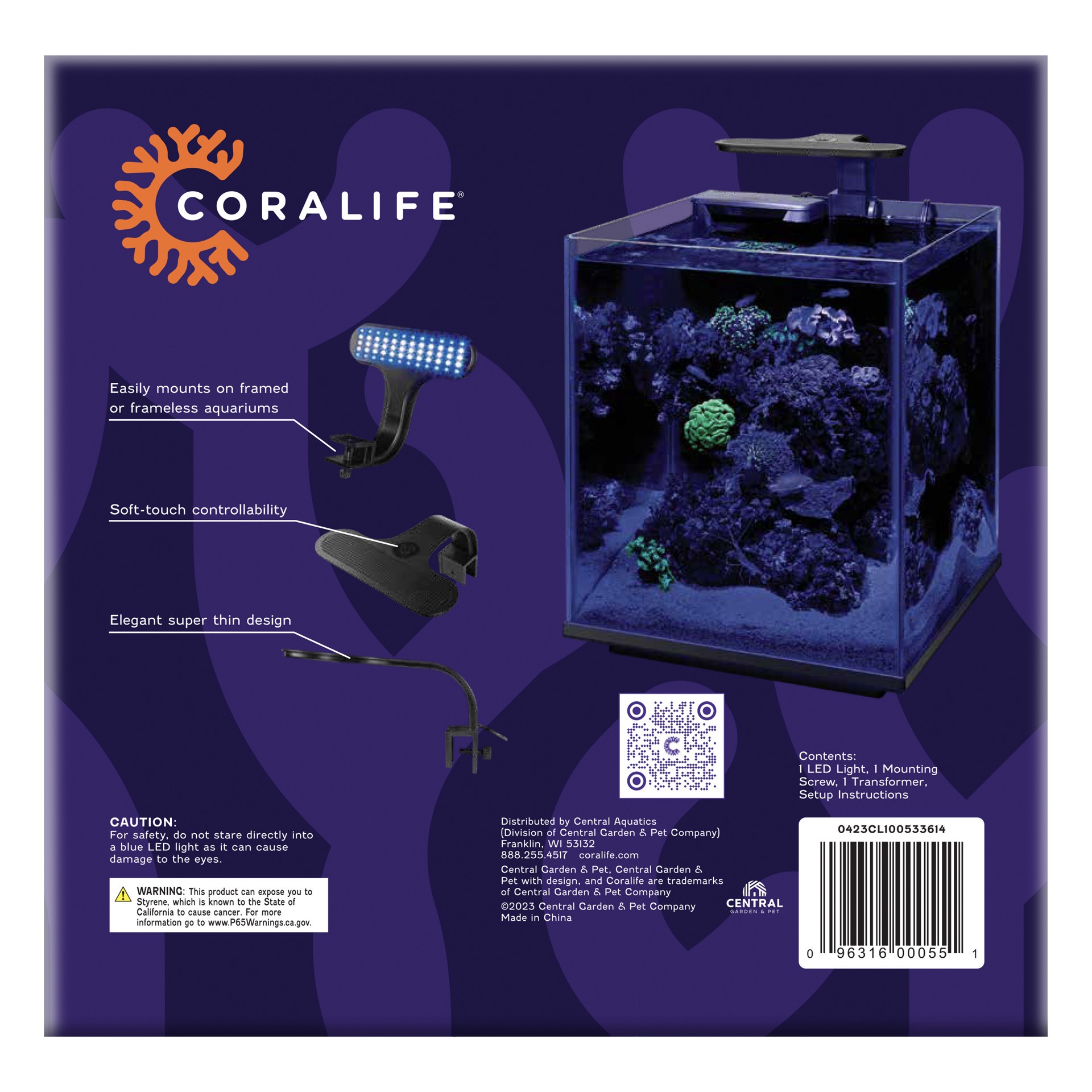 slide 9 of 10, Coralife Clip-On Marine Aquarium LED Light Fixture, 1 ct
