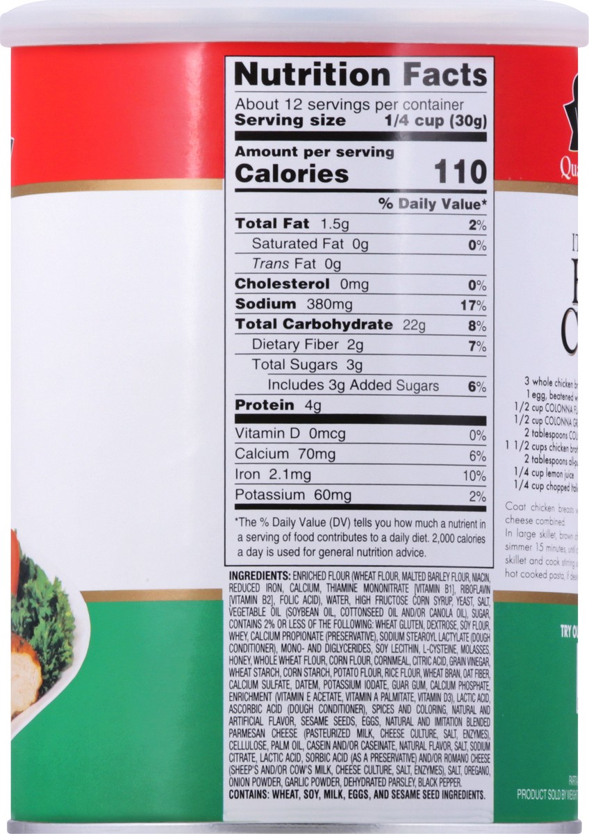 slide 3 of 12, Colonna Italian Style Flavored Bread Crumbs 13 oz, 13 oz