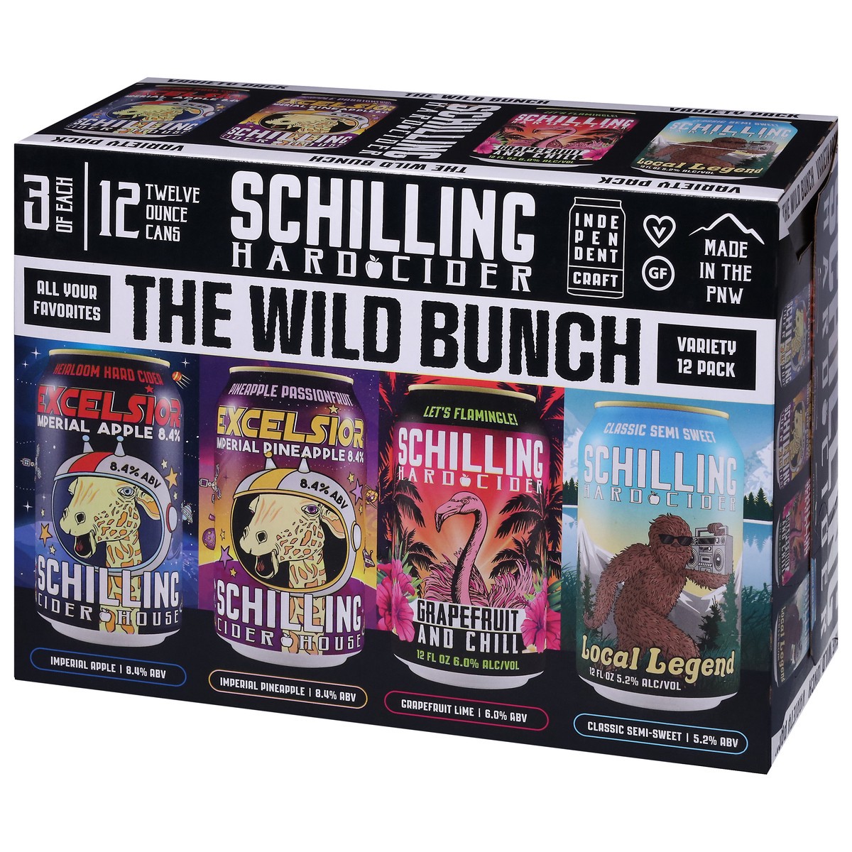 slide 2 of 9, Schilling Cider Hard Cider Variety Pack 12Pk, 12 ct; 12 oz