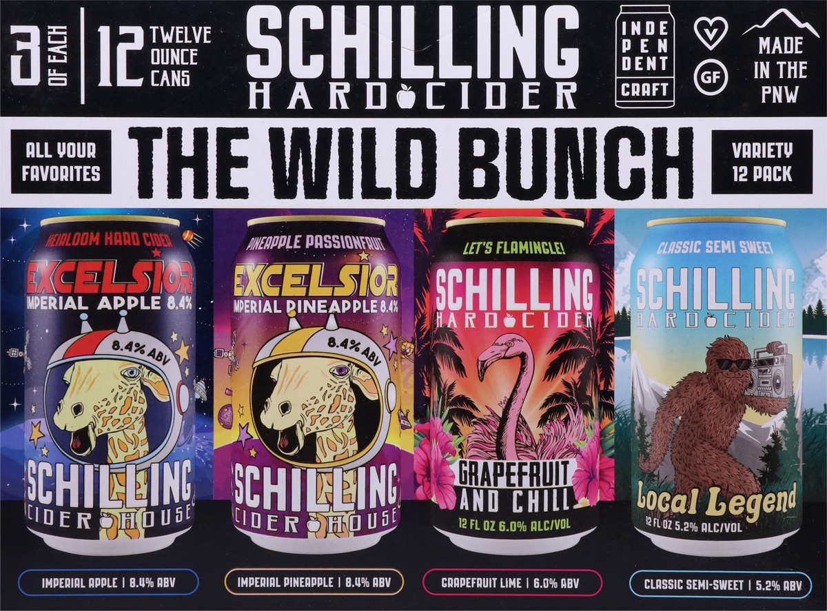 slide 3 of 9, Schilling Cider Hard Cider Variety Pack 12Pk, 12 ct; 12 oz