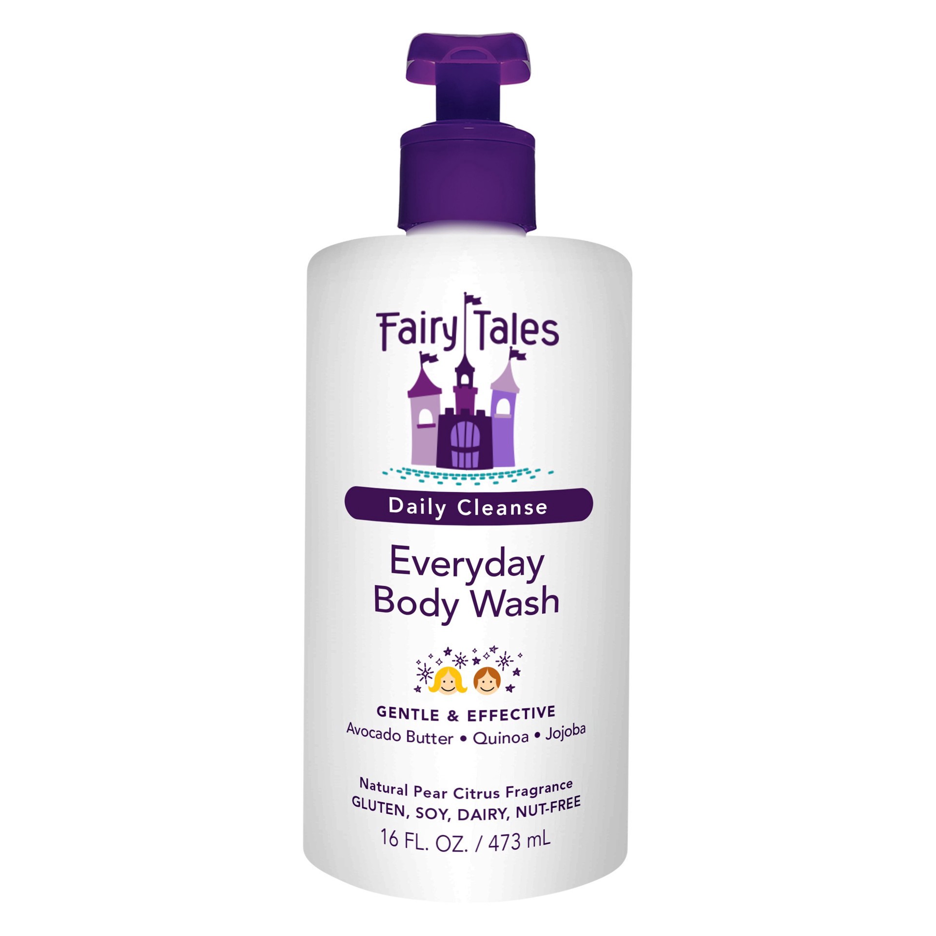 slide 1 of 1, Fairy Tales Kids Daily Cleanse Everyday Body Wash, 16 oz