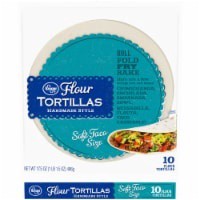 slide 1 of 2, Kroger Soft Taco Size Flour Tortillas, 10 ct; 17.5 oz