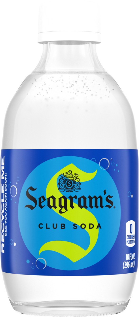 slide 5 of 9, Seagram's Seagrams Club Soda Glass Bottle- 10 fl oz, 60 oz