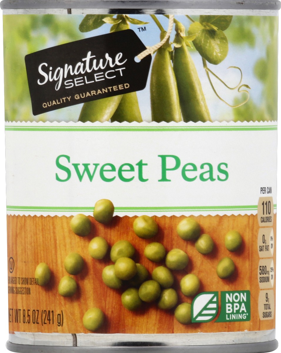 slide 2 of 2, Signature Select Sweet Peas 8.5 oz, 