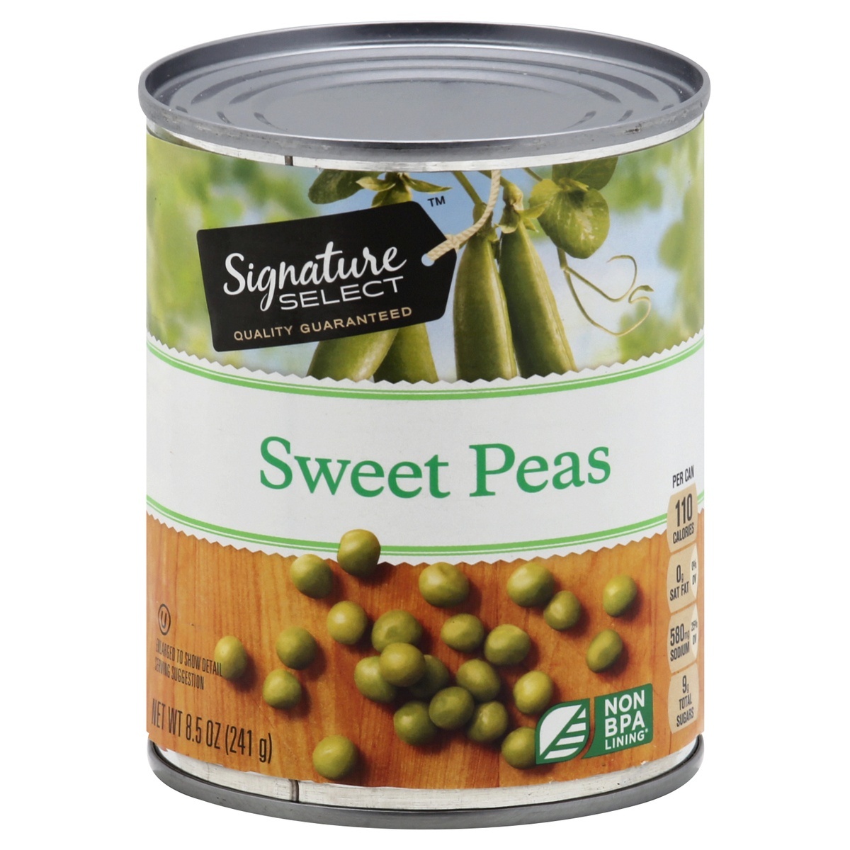 slide 1 of 2, Signature Select Sweet Peas 8.5 oz, 