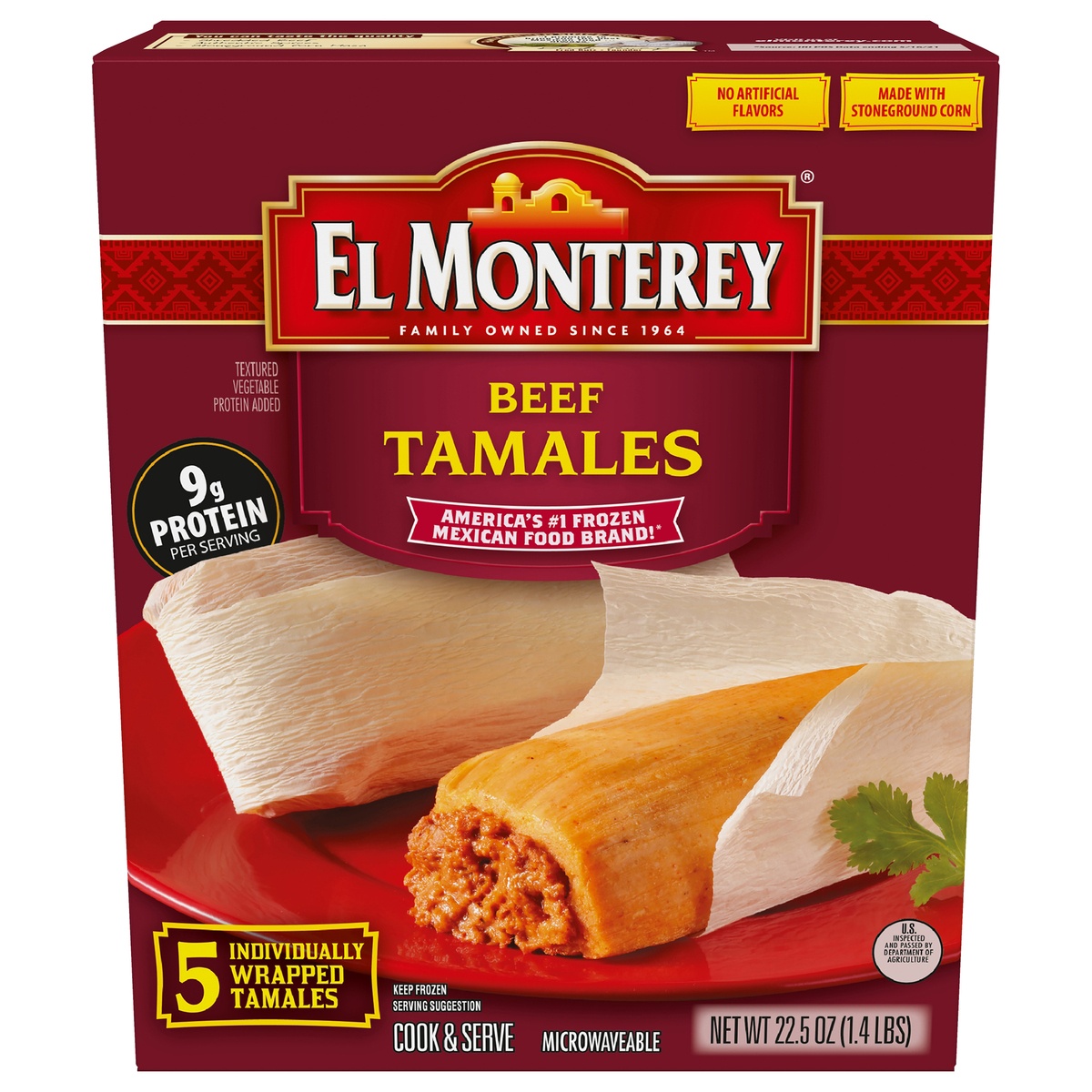 slide 1 of 1, El Monterey Tamales, 6 ct; 24 oz