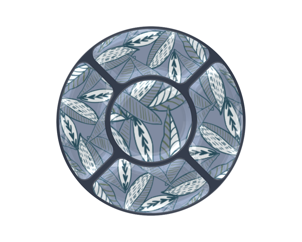 slide 1 of 1, SDS for HD Designs Sectioned Tray with App Plates, 15 in