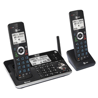 slide 3 of 9, AT&T DLP73210 Expandable Cordless Phone with Bluetooth Connect to Cell, Smart Call Blocker and Answering System, Black/Silver, 1 ct