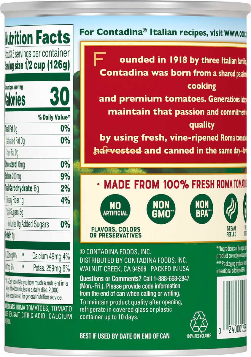 slide 3 of 7, Contadina Diced Roma Tomatoes 14.5 oz, 14.5 oz