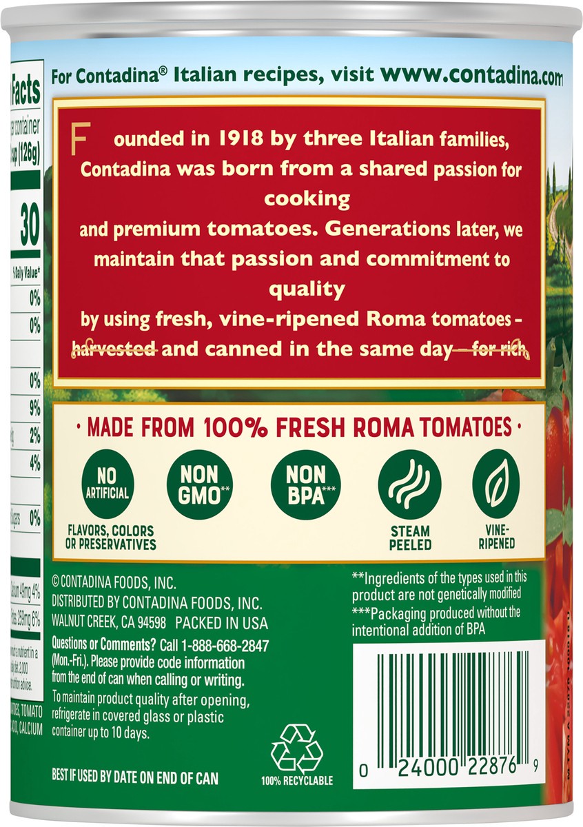 slide 5 of 7, Contadina Diced Roma Tomatoes 14.5 oz, 14.5 oz