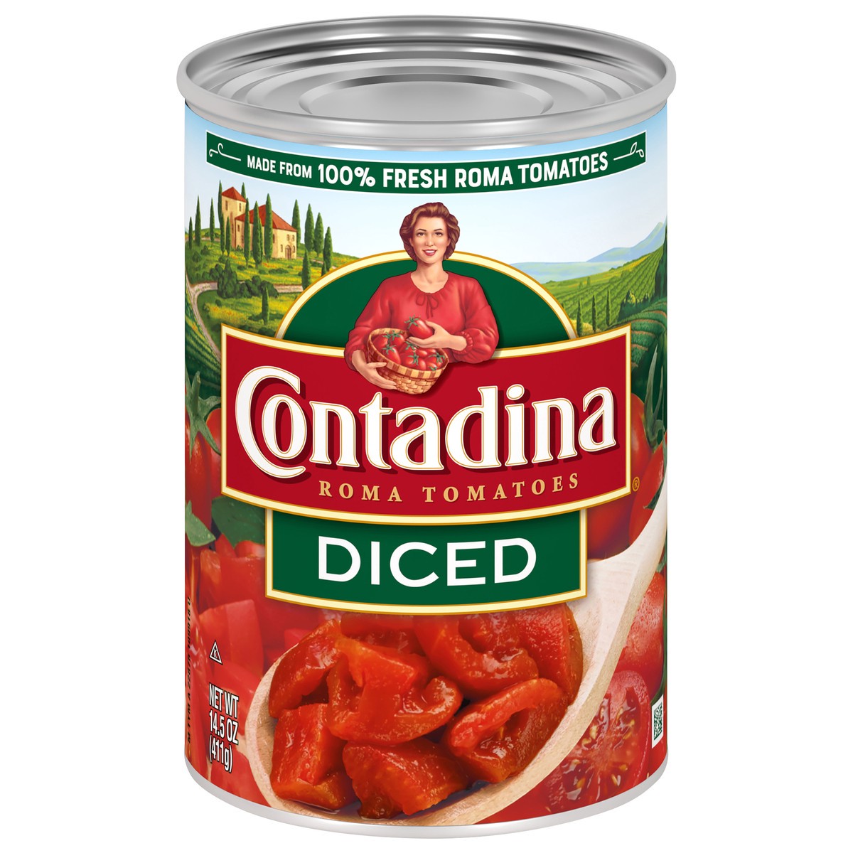 slide 1 of 7, Contadina Diced Roma Tomatoes 14.5 oz, 14.5 oz