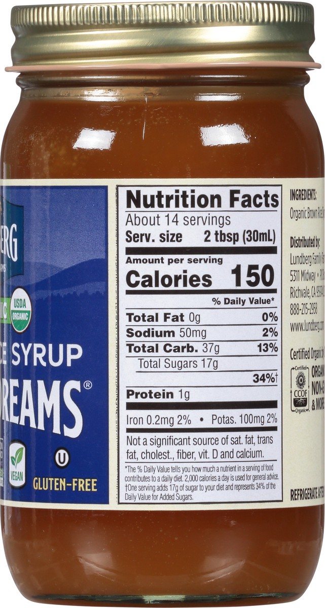 slide 2 of 9, Lundberg Family Farms Sweet Dreams Organic Brown Rice Syrup 21 oz, 21 oz