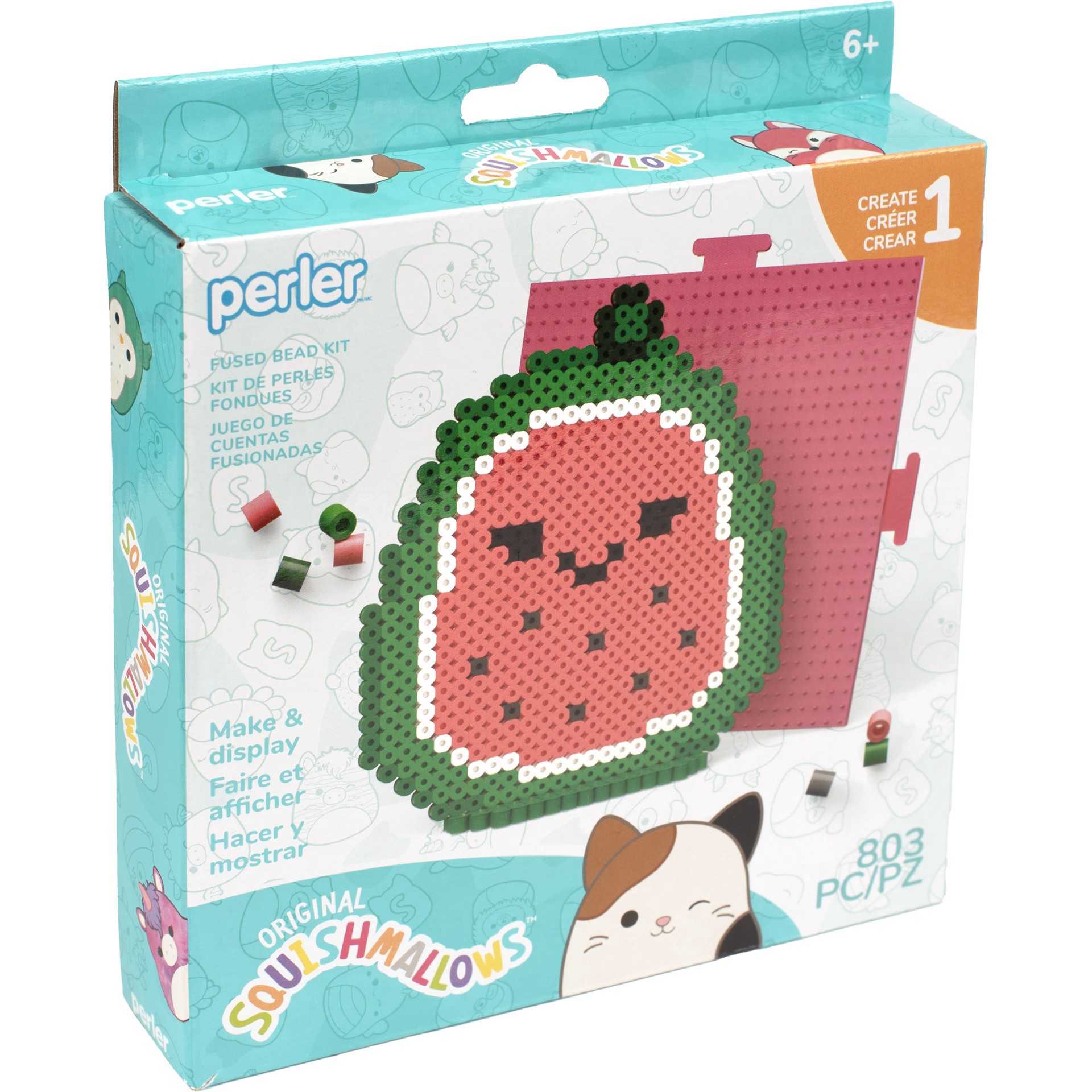 slide 6 of 7, Perler Squishmallows Wanda Fused Bead Kit, 1 ct