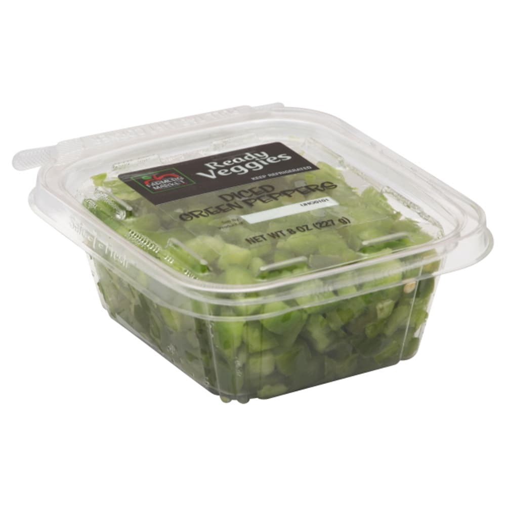 slide 1 of 5, Harris Teeter Farmers Market Diced Green Peppers, 8 oz