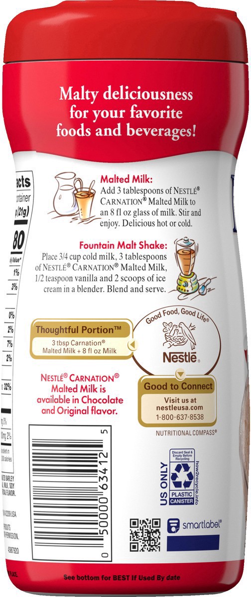 slide 6 of 12, Nestlé Carnation Chocolate Malted Milk Mix 13 oz. Canister, 13 oz
