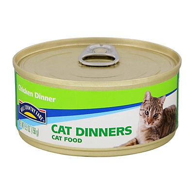 slide 1 of 1, Hill Country Fare Cat Dinners Chicken Dinner Cat Food, 5.5 oz
