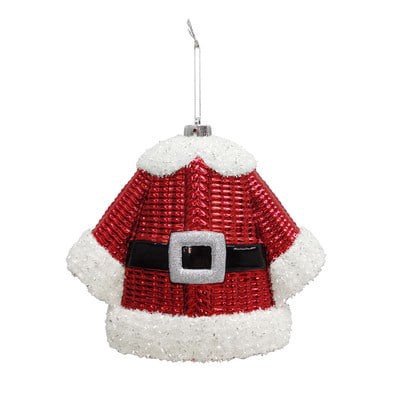 slide 1 of 3, 10" Jumbo Santa Suit Shatterproof Ornament By Ashland, 10 in