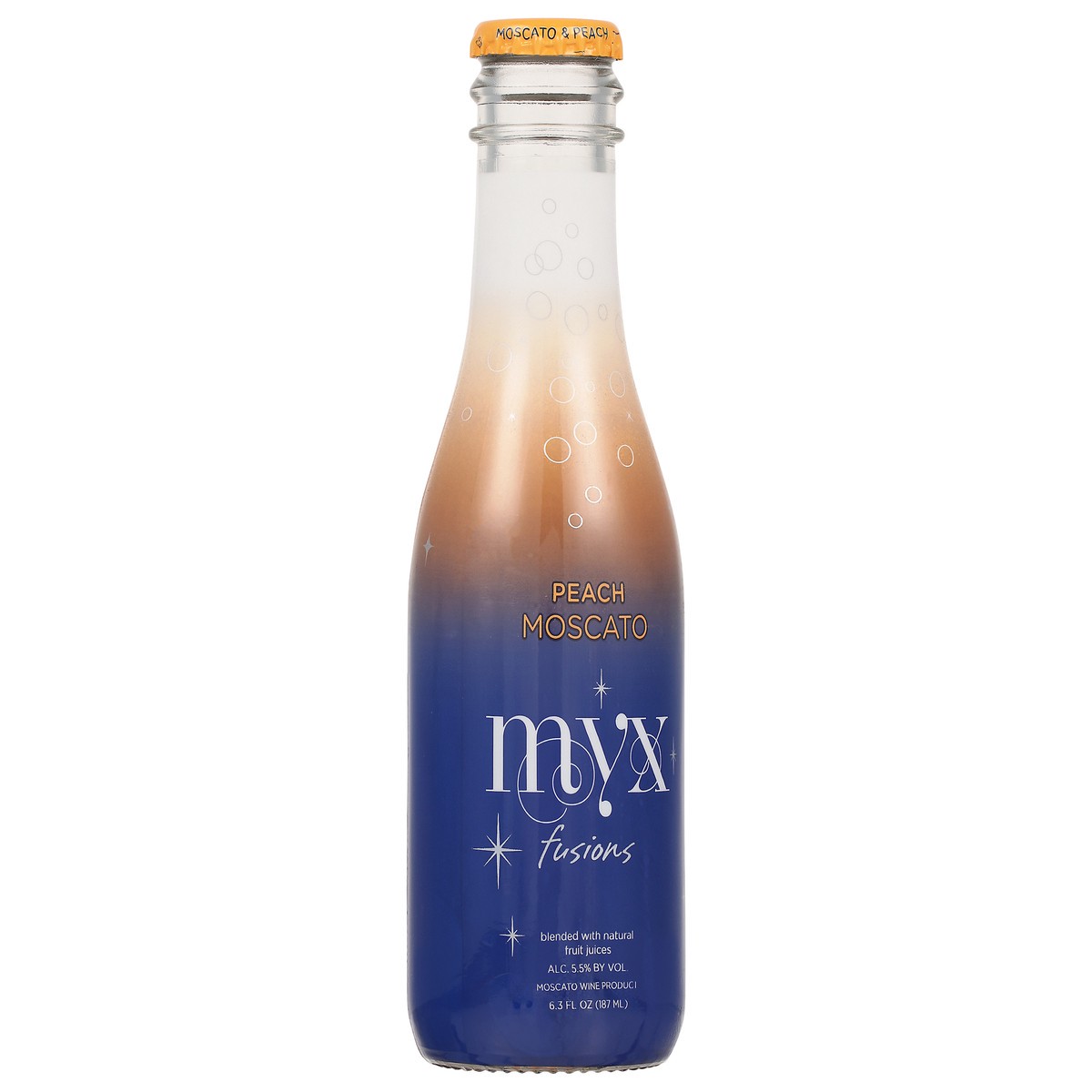 slide 6 of 9, MYX Fusions Fusions Peach Moscato 6.3 fl oz, 6.30 fl oz