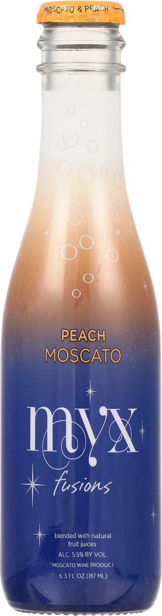 slide 2 of 9, MYX Fusions Fusions Peach Moscato 6.3 fl oz, 6.30 fl oz