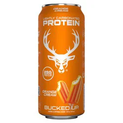 Bucked Up Lightly Carbonated Orange Cream Protein 16 fl oz