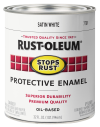 slide 15 of 25, Rust-Oleum Stops Rust Protective Enamel Paint - 7791502, Quart, Satin White, 1 qt