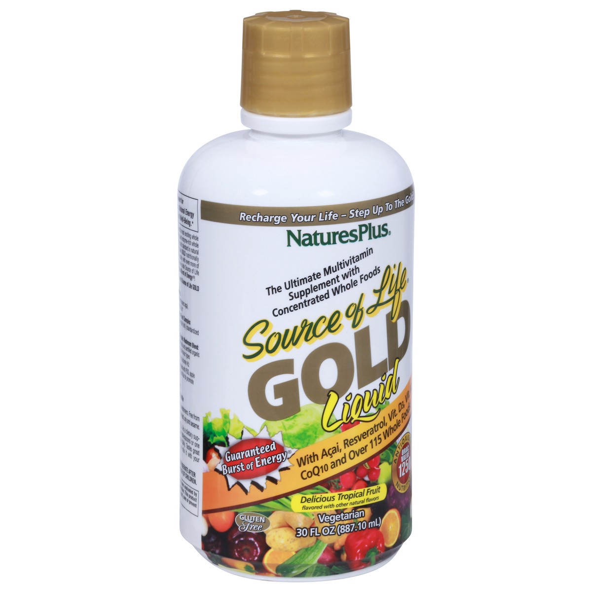 slide 3 of 12, Nature's Plus Source of Life Gold Liquid Delicious Tropical Fruit Multivitamin 30 fl oz, 30 fl oz