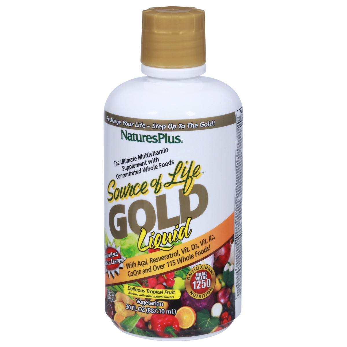 slide 5 of 12, Nature's Plus Source of Life Gold Liquid Delicious Tropical Fruit Multivitamin 30 fl oz, 30 fl oz