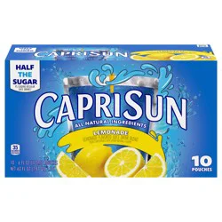 Capri Sun Lemonade Drink, 10 ct Box, 6 fl oz Pouches