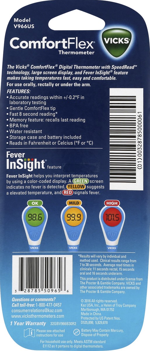 slide 2 of 4, Vicks Comfort Flex Thermometer, 1 ct