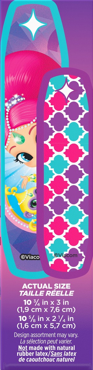 slide 6 of 7, BAND-AID Adhesive Bandages for Minor Cuts and Scrapes, Featuring Nickelodeon Shimmer and Shine Characters for Kids, Assorted Sizes 20 ct, 20 ct