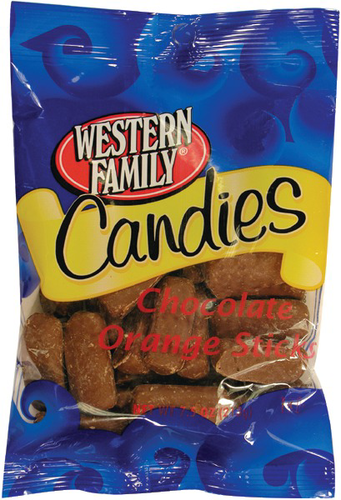 slide 1 of 1, Western Family Chocolate Orange Sticks, 7.5 oz