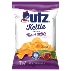 Utz 7.5 oz Utz Kettle Classics Maui BBQ Potato Chips