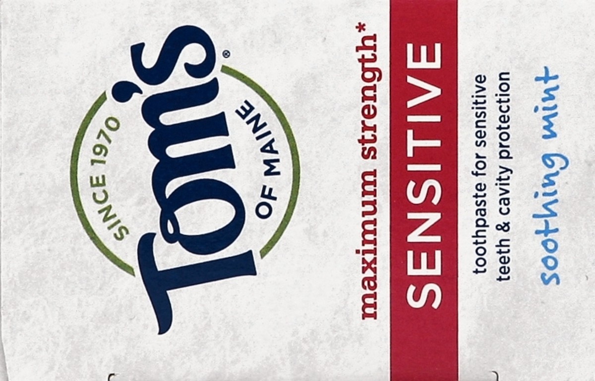 slide 2 of 5, Tom's of Maine Maximum Strength Sensitive Teeth Fluoride Toothpaste - Soothing Mint, 4 oz