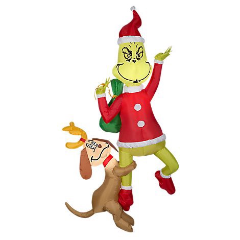 slide 1 of 1, Gemmy Airblown Hanging Grinch - Each, 1 ct