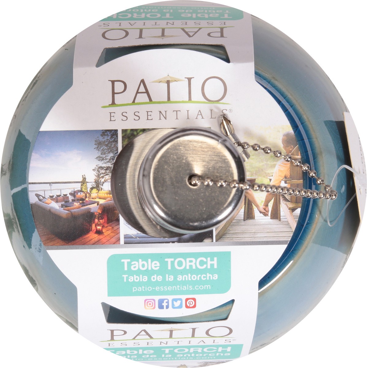 slide 6 of 11, Patio Essentials Green Table Torch 1 ea, 1 ct
