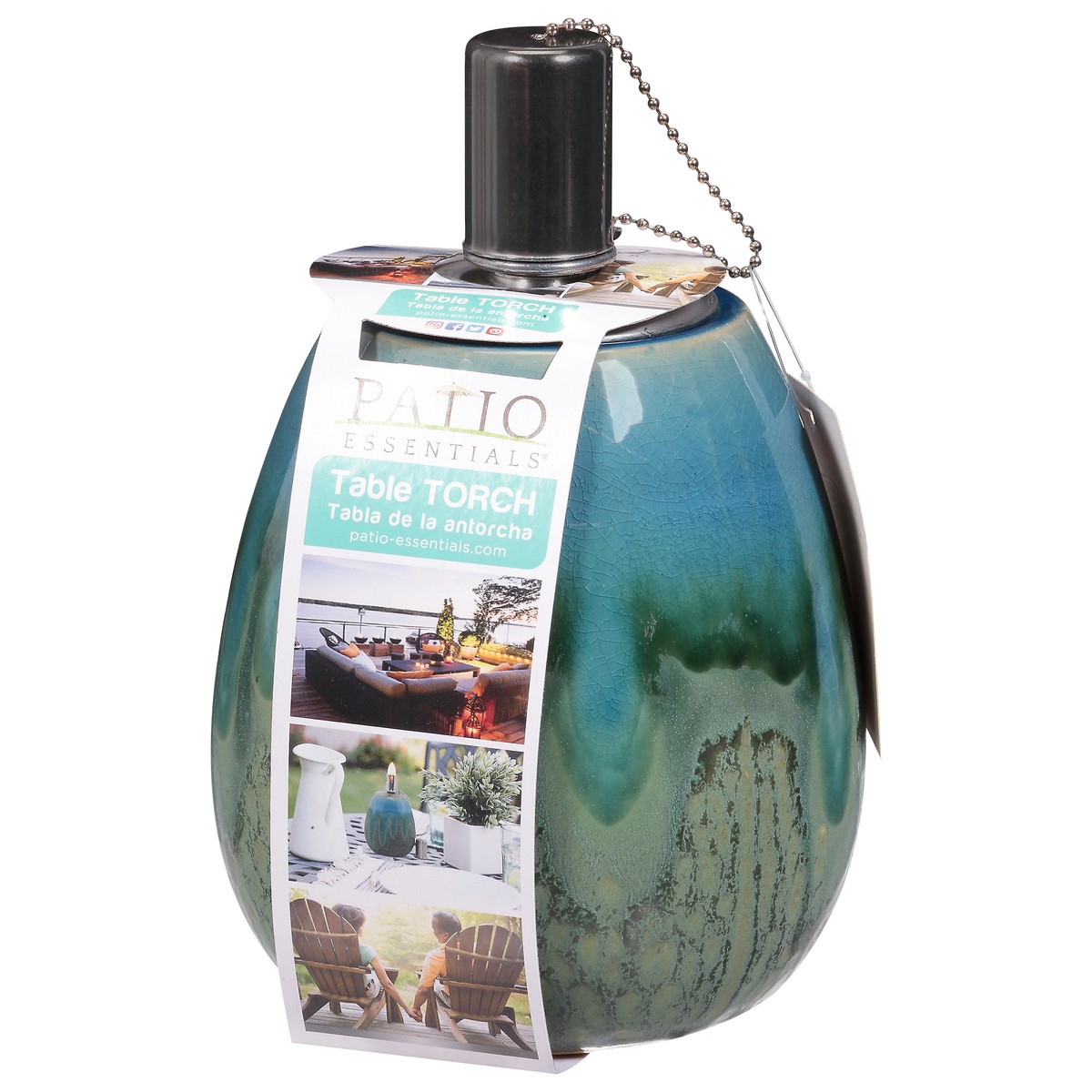 slide 8 of 11, Patio Essentials Green Table Torch 1 ea, 1 ct