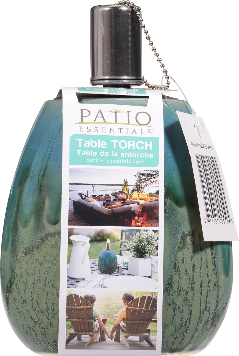 slide 4 of 11, Patio Essentials Green Table Torch 1 ea, 1 ct