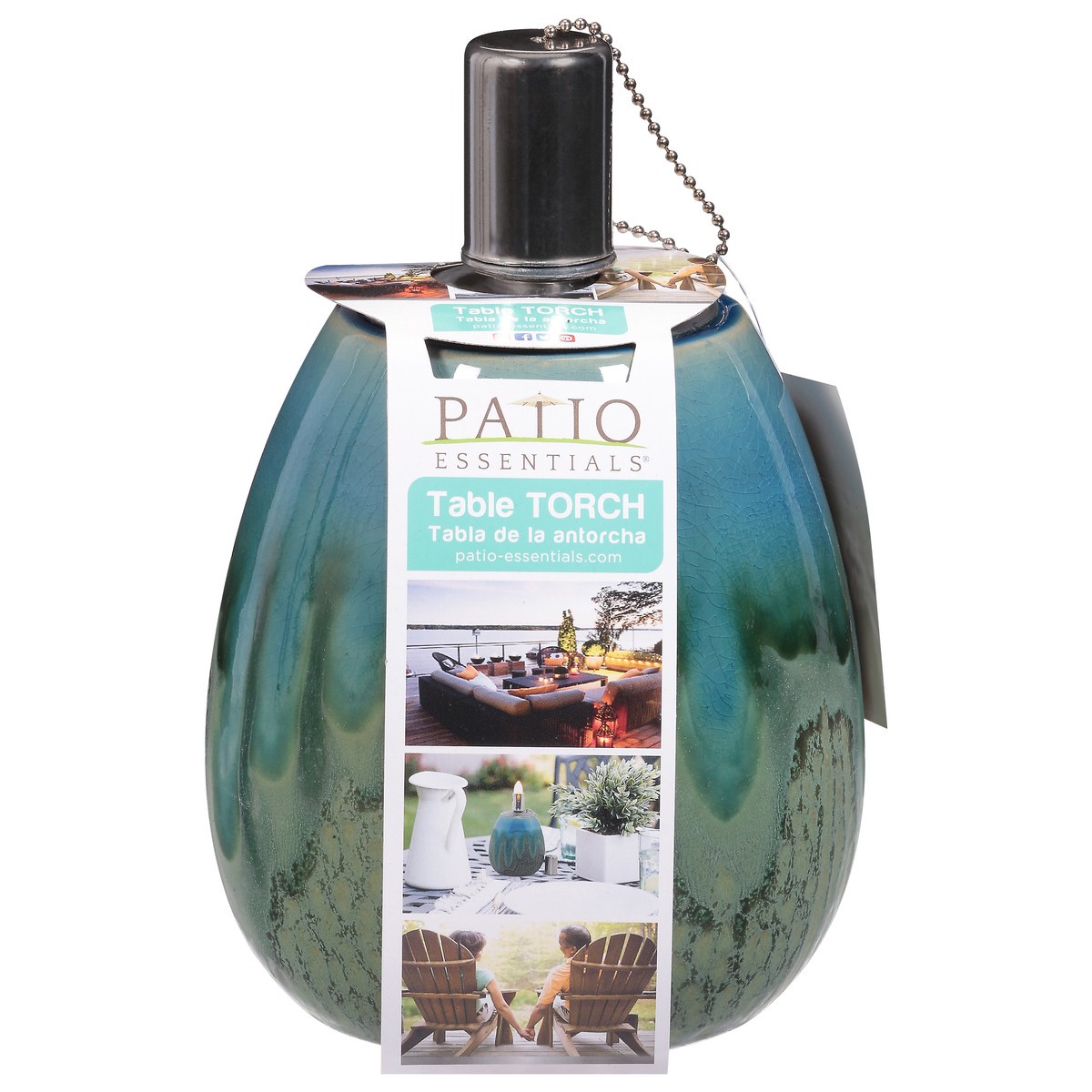 slide 2 of 11, Patio Essentials Green Table Torch 1 ea, 1 ct