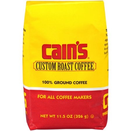 slide 1 of 1, Cain's Custom Roast Bag Coffee, 12 oz