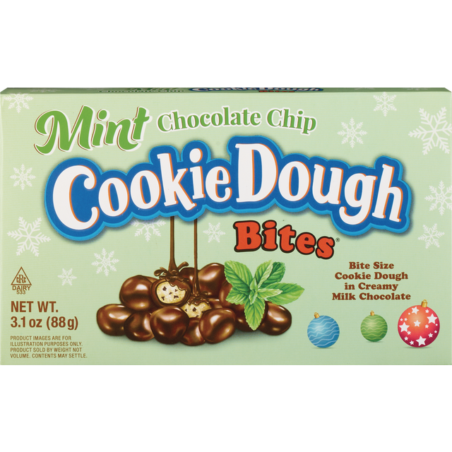 slide 1 of 1, Taste Of Nature, Mint Chocolate Chip Cookie Dough Bites, Theater Box, 3.1 Oz, 3.1 oz