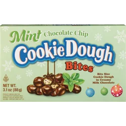 Taste Of Nature, Mint Chocolate Chip Cookie Dough Bites, Theater Box, 3.1 Oz