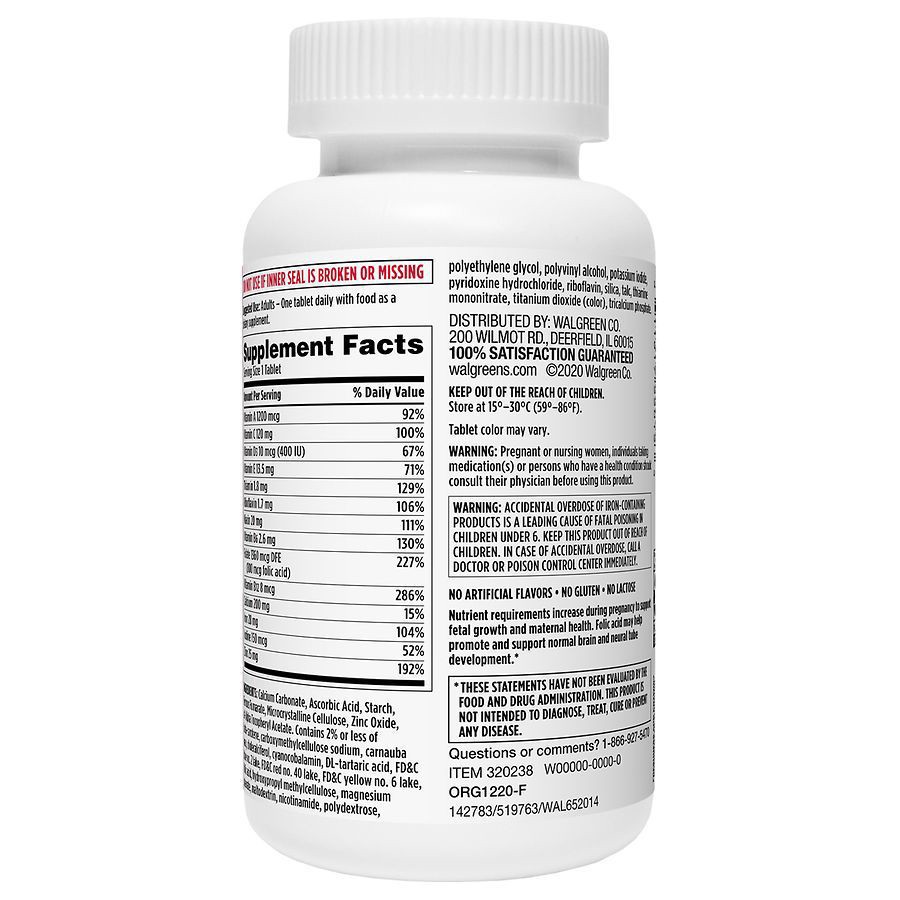 slide 4 of 5, Walgreens Prenatal Multivitamin, 240 ct