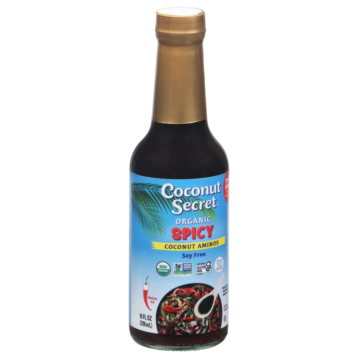 slide 2 of 12, Coconut Secret Spicy Coconut Aminos, 10 oz
